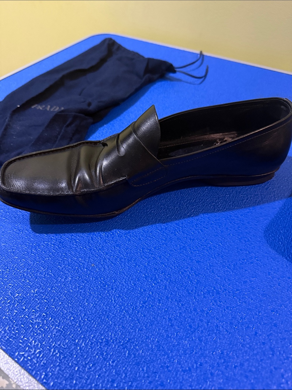 Prada Square Toe Penny Loafers - Picture 5 of 8